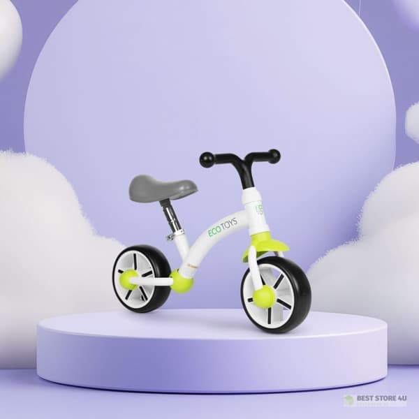 Balanscykel för barn EVA-hjul sadeljustering grön ECOTOYS