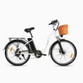 Miniatyrbild 2 av 5: Elcykel DYU C6 26 Tum 25km/h - Motor 350W Batteri 36V12.5Ah Skivbromsar - Vit