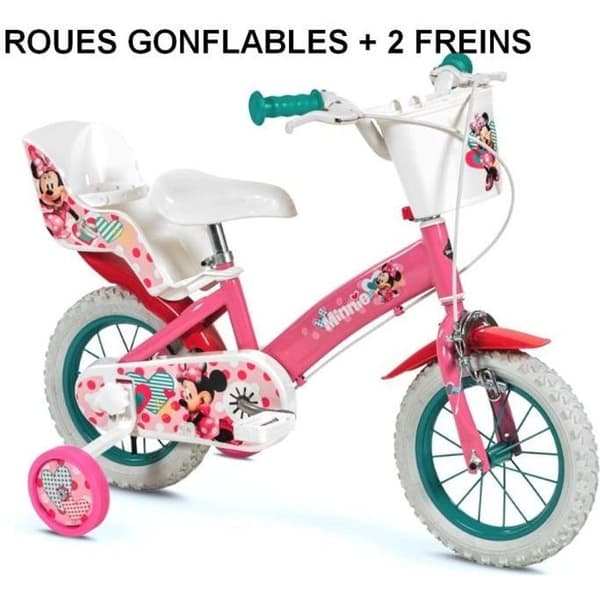 Cykel 12 tum Minnie 3/5 år Stabilisator NYHET