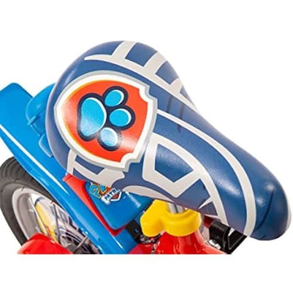 Paw Patrol unisex ungdomscykel - Toimsa - 12 tum - Vit - Bromsar fram och bak - Uppblåsbara hjul