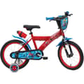 Miniatyrbild 4 av 4: 16'' pojkcykel SPIDERMAN - ATLAS - Styv stålram &amp; gaffel - 2 bromsok - Uppblåsbara däck
