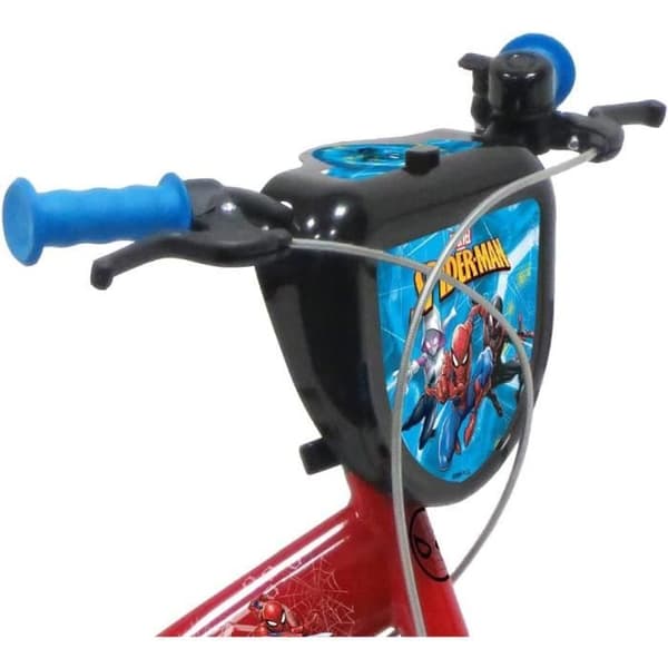 16'' pojkcykel SPIDERMAN - ATLAS - Styv stålram & gaffel - 2 bromsok - Uppblåsbara däck