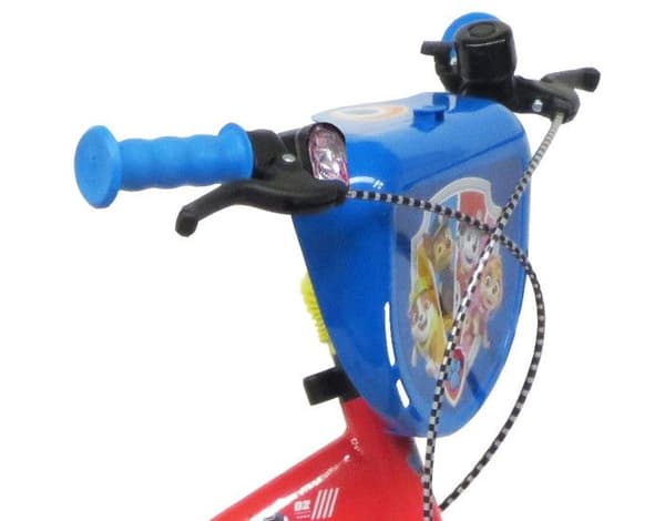 16" Paw Patrol barncykel utrustad med 2 bromsar, Flask/Flaskhållare Stänkskydd, Frontplatta, stabilisatorer + Hjälm!