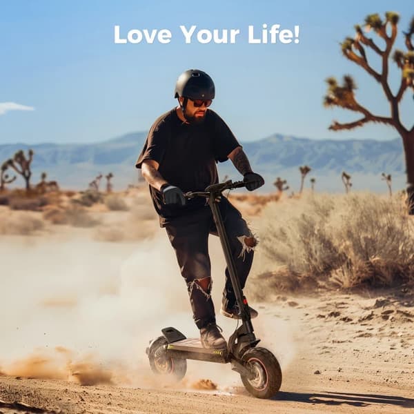 iScooter iX7 Pro 60km/h Hastighet 60KM Max räckvidd 2*1000W Motor 48V 17.5Ah 10 Tums Däck Off-road Elektrisk Scooter