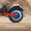 Miniatyrbild 7 av 11: iScooter iX8 60km/h Hastighet 70KM Max Räckvidd 48V 20Ah Batteri 2*1200W Motor 12 Tums Däck Off-road Elektrisk Scooter