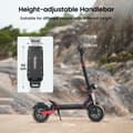 Miniatyrbild 11 av 11: iScooter iX8 60km/h Hastighet 70KM Max Räckvidd 48V 20Ah Batteri 2*1200W Motor 12 Tums Däck Off-road Elektrisk Scooter