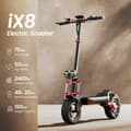 Miniatyrbild 2 av 11: iScooter iX8 60km/h Hastighet 70KM Max Räckvidd 48V 20Ah Batteri 2*1200W Motor 12 Tums Däck Off-road Elektrisk Scooter