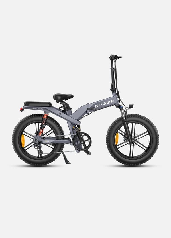 ENGWE X20 25 km/h hastighet, 150 km räckvidd, 14,4AH+7,8AH batteri, 1000W motor, 20 tums däck, hydraulisk skivbroms, elcykel för vuxna
