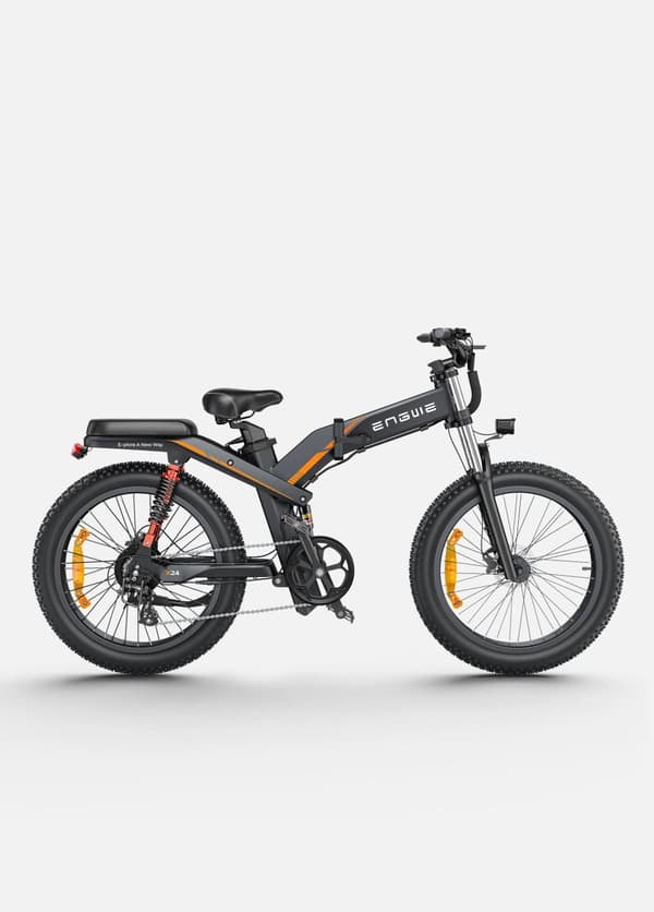 ENGWE X24 1000W motor, 19.2AH+10AH batteri, 25km/h hastighet, 150km räckvidd, 24-tums däck, hydraulisk skivbroms Elcykel för vuxna