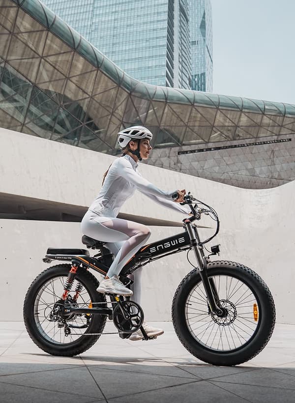 ENGWE X24 1000W motor, 19.2AH+10AH batteri, 25km/h hastighet, 150km räckvidd, 24-tums däck, hydraulisk skivbroms Elcykel för vuxna