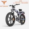 Miniatyrbild 1 av 11: ENGWE X26 1000W motor, 19.2AH + 10AH batteri, 25km/h hastighet, 150km räckvidd, 26-tums däck, hydraulisk skivbroms hopfällbar elcykel för vuxna