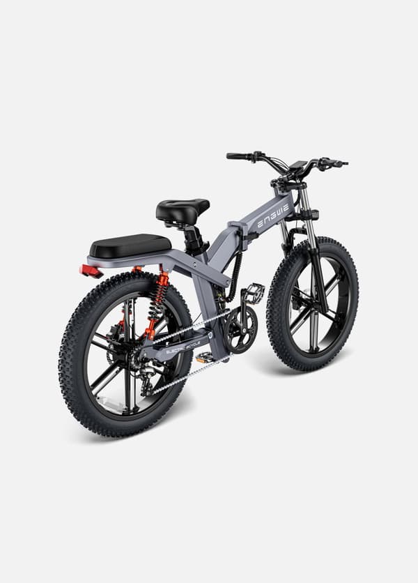 ENGWE X26 150km räckvidd, 19.2AH + 10AH batteri, 25km/h hastighet, 1000W motor, 26-tums däck, hydraulisk skivbroms hopfällbar elcykel för vuxna