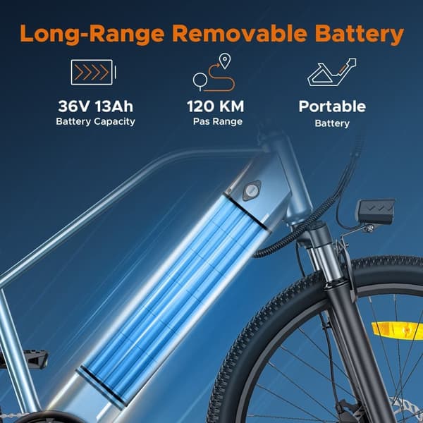 ENGWE MileTrail 1 13AH batteri, 250W motor, 25km/h hastighet, 120km räckvidd, 26” däck, hydraulisk skivbroms, elcykel för vuxna