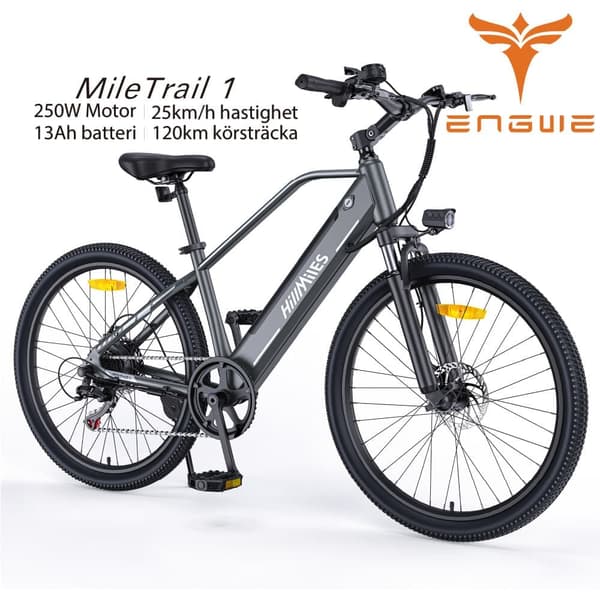 ENGWE MileTrail 1 13AH batteri, 250W motor, 25km/h hastighet, 120km räckvidd, 26” däck, hydraulisk skivbroms, elcykel för vuxna