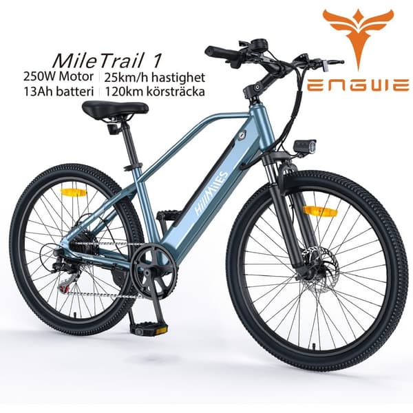 ENGWE MileTrail 1 13AH batteri, 250W motor, 25km/h hastighet, 120km räckvidd, 26” däck, hydraulisk skivbroms, elcykel för vuxna