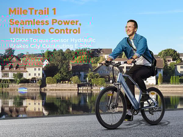 ENGWE MileTrail 1 25km/h hastighet, 120km räckvidd, 13AH batteri, 250W motor, 26” däck, hydraulisk skivbroms, elcykel för vuxna