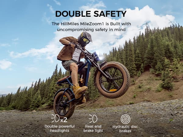 ENGWE MileZoom1 15,6/31,2AH batteri, 250W motor, 25km/h hastighet, 130/260km räckvidd, 20*4,0 tum däck, hydraulisk skivbroms elcykel för vuxna