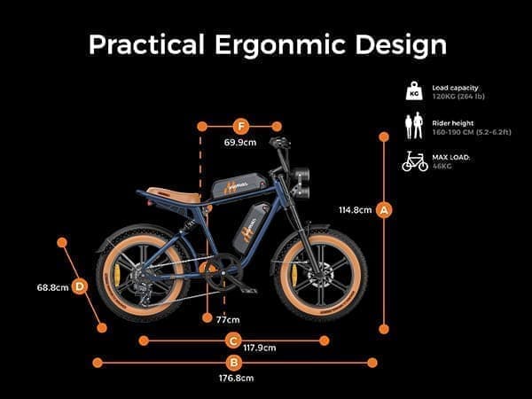 ENGWE MileZoom1 130/260km räckvidd, 15,6/31,2AH batteri, 250W motor, 25km/h hastighet,20*4,0 tum däck, hydraulisk skivbroms elcykel för vuxna
