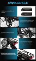 Pikkukuva 8 / 11: DUOTTS C29 2025 uusin sähköpyörä 750 W moottorilla, 48 V 15 AH akulla, SHIMANO 21 nopeudella, 29*2.1 tuuman ilmarenkailla.