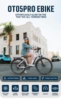 Miniatyrbild 3 av 11: Onesport OT05 Pro elcykel 140 km räckvidd, 250 W motor, momentsensor, Shimano 7-växlad justerbar sadel