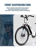 Miniatyrbild 8 av 11: Onesport OT05 Pro elcykel 140 km räckvidd, 250 W motor, momentsensor, Shimano 7-växlad justerbar sadel