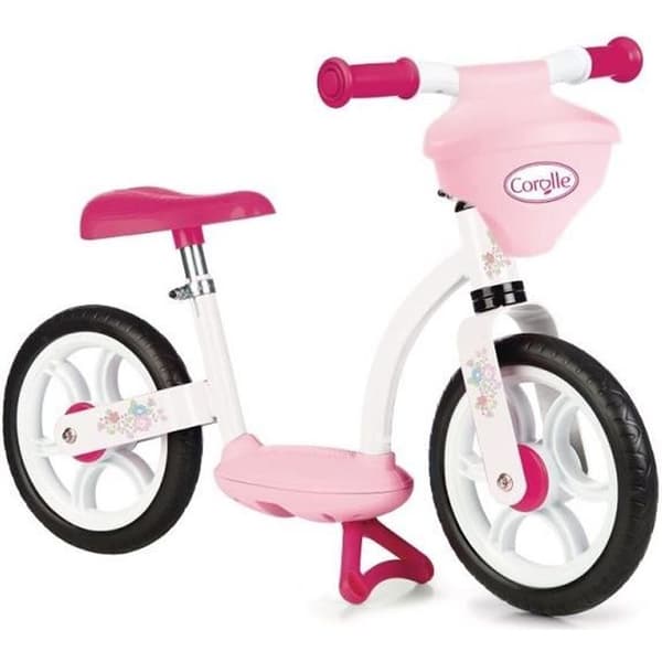 Løbecykel - SMOBY - Corolle - Pink - 2 hjul - Integreret dukkebærer