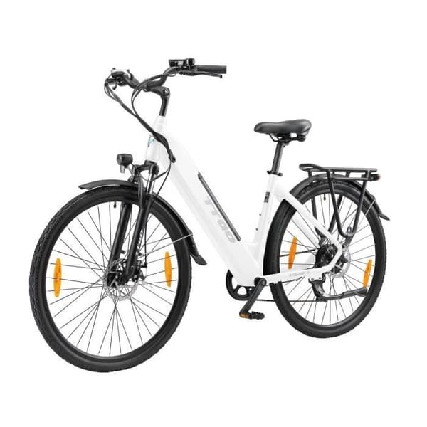 TTGO HZ-28ST Elcykel - 250W Batteri 36V20AH 28 Tum Däck Maxhastighet 25 km-h Mekaniska Skivbromsar - Vit