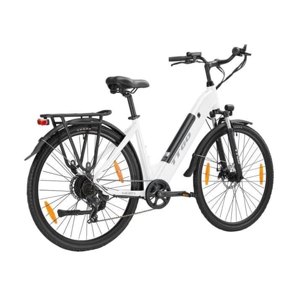 TTGO HZ-28ST Elcykel - 250W Batteri 36V20AH 28 Tum Däck Maxhastighet 25 km-h Mekaniska Skivbromsar - Vit