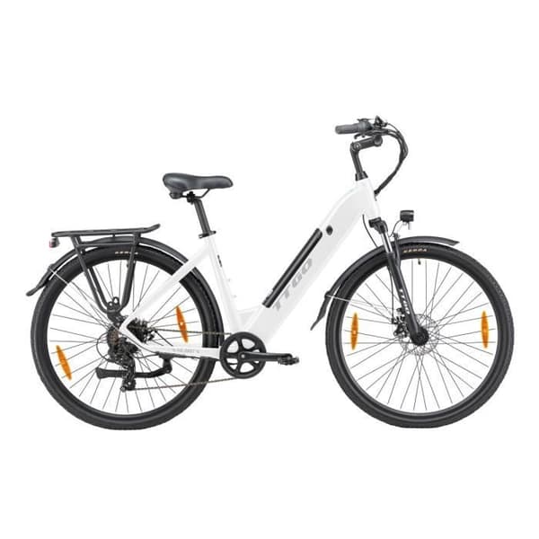 TTGO HZ-28ST Elcykel - 250W Batteri 36V20AH 28 Tum Däck Maxhastighet 25 km-h Mekaniska Skivbromsar - Vit