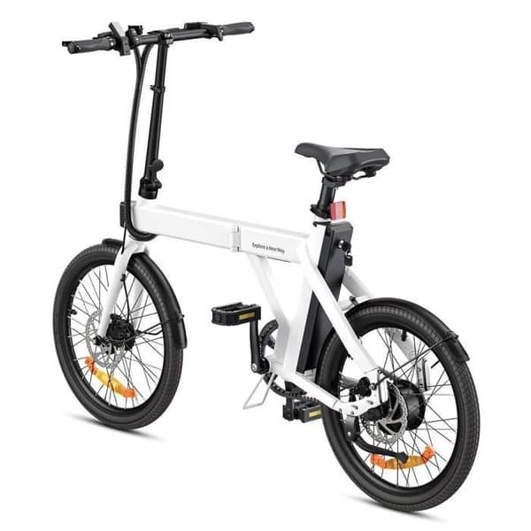 Elcykel Fällbar ENGWE P20 - Däck 20 Tum Motor 250W Batteri 36V9.6Ah Räckvidd 100KM - Vit