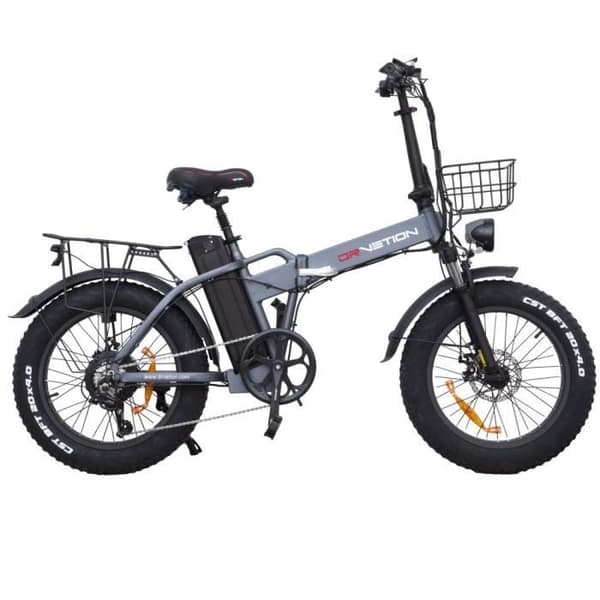 Elcykel DrveTion AT20 - 20*4.0 Tum Mottor 750W Batteri 48V10Ah Räckvidd 35-45KM - Svart Grå