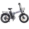Miniatyrbild 3 av 4: Elcykel DrveTion AT20 - 20*4.0 Tum Mottor 750W Batteri 48V10Ah Räckvidd 35-45KM - Svart Grå