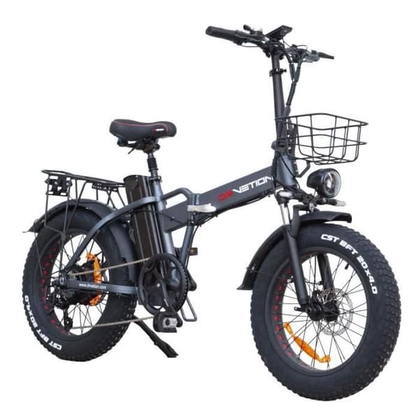 Elcykel DrveTion AT20 - 20*4.0 Tum Mottor 750W Batteri 48V10Ah Räckvidd 35-45KM - Svart Grå