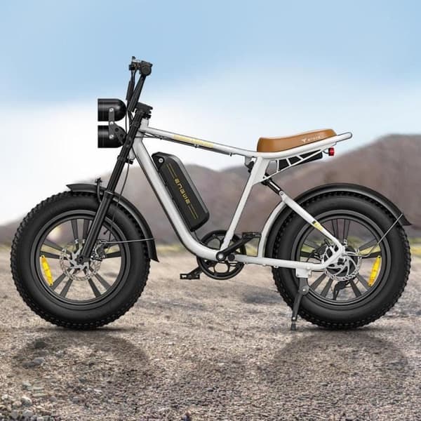 Elcykel ENGWE M20 Batteri 13AH Tjocka däck 20*4.0 tum, Borstlös motor 750W, Max. hastighet 45km/h - Vit