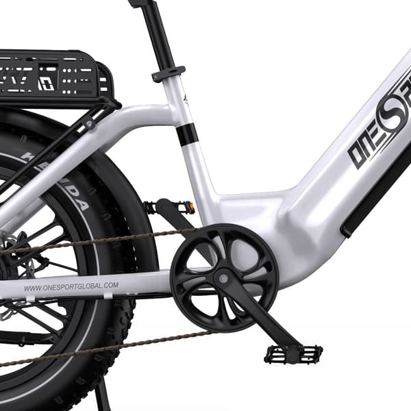 Onesport OT08 Elcykel med fat tires, motor 48V 500W, Shimano 7 växlar, stöd för app