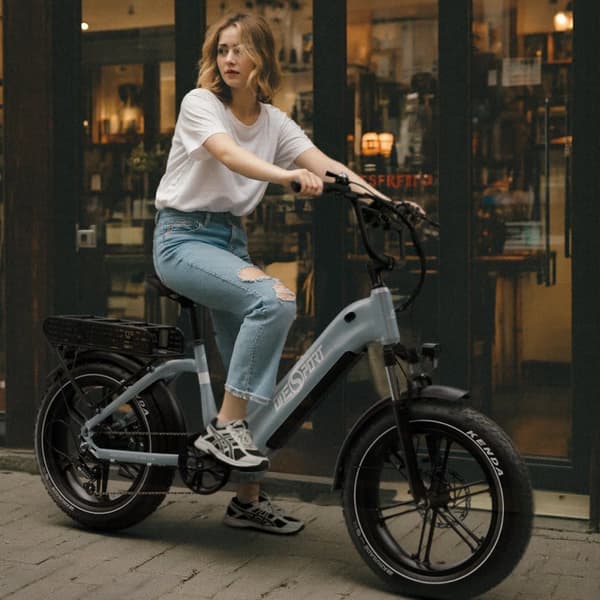 Onesport OT08 Elcykel med fat tires, motor 48V 500W, Shimano 7 växlar, stöd för app