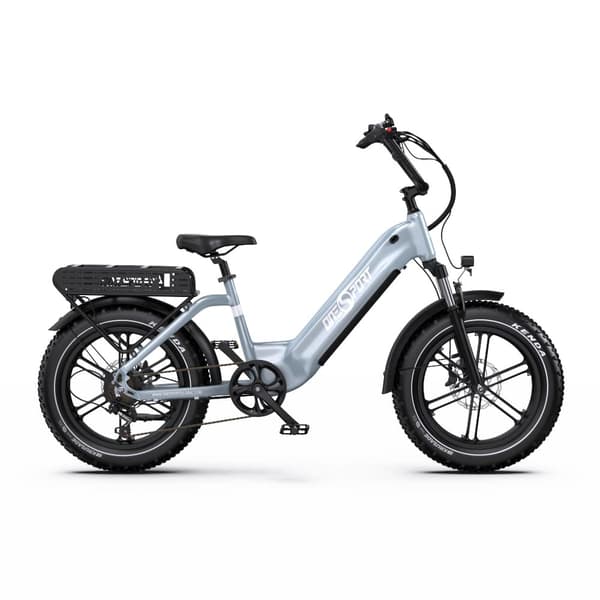 Onesport OT08 Elcykel med fat tires, motor 48V 500W, Shimano 7 växlar, stöd för app Grå