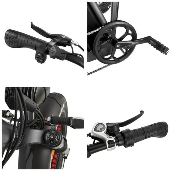 Fällbar elcykel DRVETION AT20 - Motor 750W - Samsung-batteri 10AH - Räckvidd 60KM - Hjul 20"