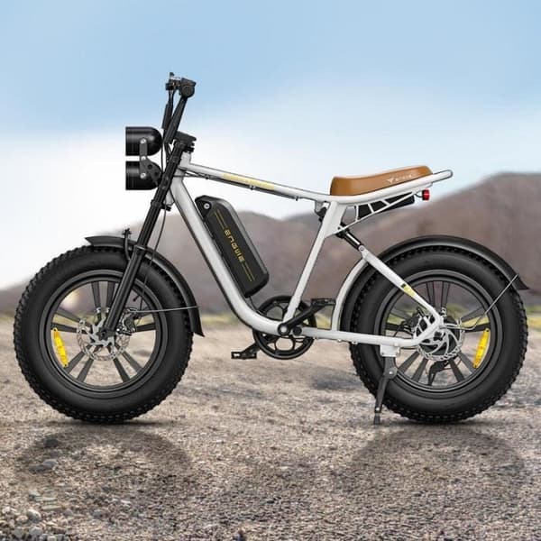 Elcykel ENGWE M20 Batteri 13AH Tjocka däck 20*4.0 Tum, Borstlös motor 750W, Max. hastighet 45km-h - vit