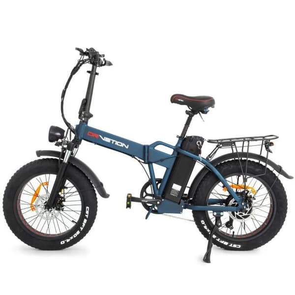 Växelcykel DrveTion AT20 - 20*4.0 Tum Motor 750W Batteri 48V10Ah Räckvidd 35-45KM - Matt Blå
