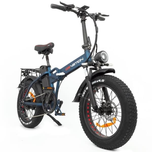 Växelcykel DrveTion AT20 - 20*4.0 Tum Motor 750W Batteri 48V10Ah Räckvidd 35-45KM - Matt Blå