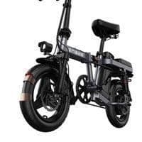 Engwe T14 Fällbar elcykel 14 tum, 250W, 48V 10Ah, E-cykel för stad, Fram- och bakdämpare, Elcykel för vuxna