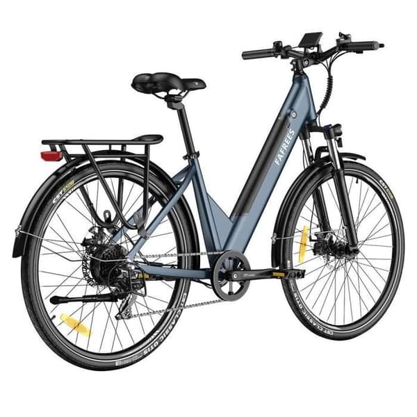 Växlad elcykel FAFREES F28 Pro 27.5'' Steggenom City E-Cykel 25Km/h 250W Motor 36V14.5Ah Batteri Shimano 7 Växlar Hastighet