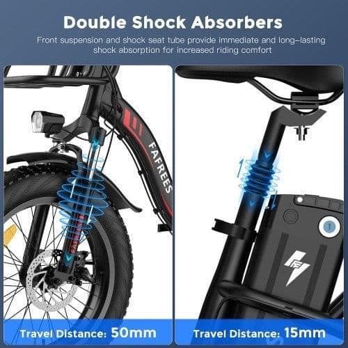 FAFREES F20 Max - Elcykel - 20" Hjul - Motor 500W - Batteri 48V 18AH - Skivbromsar - Vit
