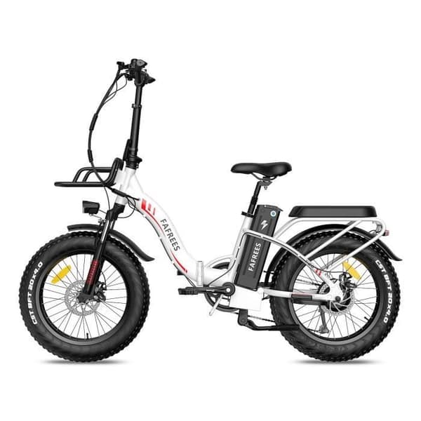 FAFREES F20 Max - Elcykel - 20" Hjul - Motor 500W - Batteri 48V 18AH - Skivbromsar - Vit