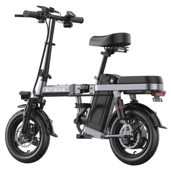 ENGWE T14 Elcykel, Hopfällbar 14 Tum Däck Motor, Borstlös 250W Batteri 48V 10Ah Max Hastighet 25km/h