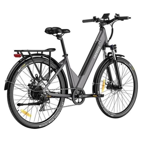 Växlad elcykel FAFREES F28 Pro 27.5'' Steggenom City E-Cykel 25Km/h 250W Motor 36V14.5Ah Batteri Shimano 7 Växlar Hastighet