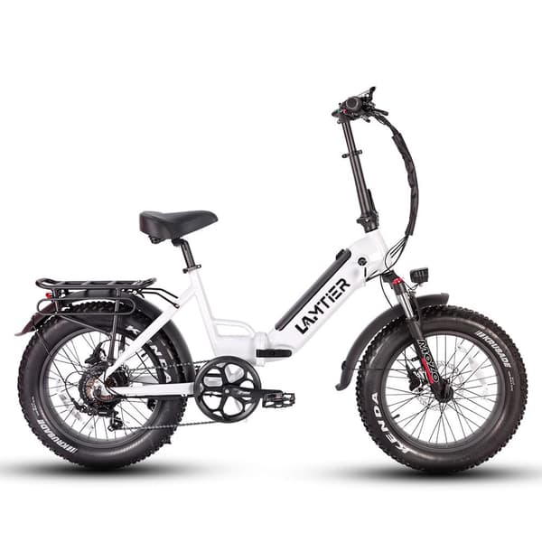 Lamtier 57A foldbar elcykel | 48V 13A batteri | 250W BAFANG motor | 25 km/t tophastighed | Hydrauliske skivebremser Hvid