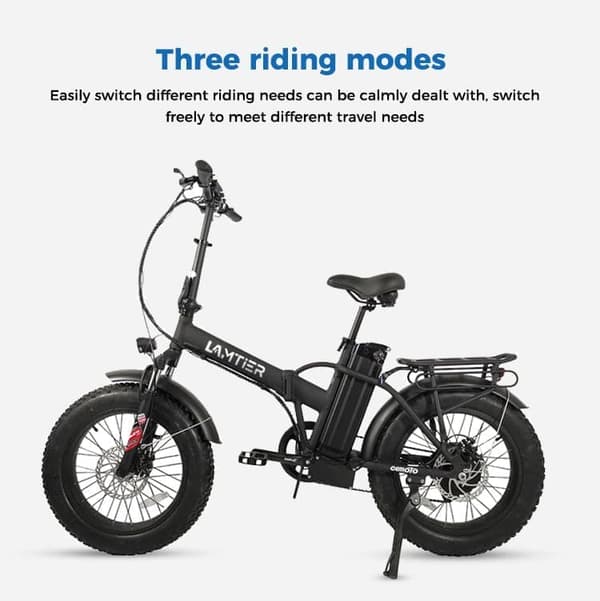 Lamtier B08A 20 tommer foldbar elcykel | 48V 13Ah | 250W BAFANG-motor | 25 km/t