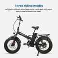 Miniatyrbillede 7 af 9: Lamtier B08A 20 tommer foldbar elcykel | 48V 13Ah | 250W BAFANG-motor | 25 km/t